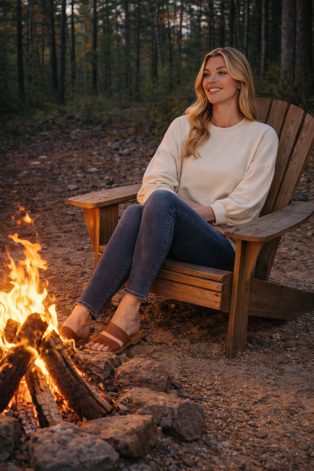Summer Nights Scuba Dolman Sleeve Sweatshirt